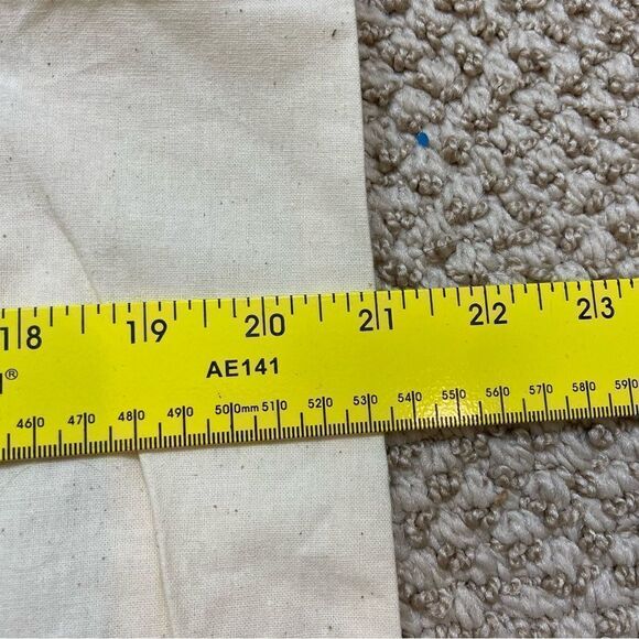 Brand New Large Tory Burch Dust Bag‎ Pink and Navy Trim TB Logo Charm - Picture 4 of 6